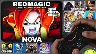 REDMAGIC NOVA tablet CHEGOU! 28GB de ram JOGOS PESADOS da PLAYSTORE e GAMES de PS5, PC, SW e PS2