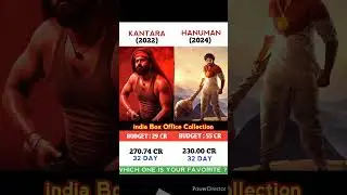Kantara 🆚 Hanuman Movie 32 Day Comparison Box Office || #shorts #salaar #animal #hanuman #kalki
