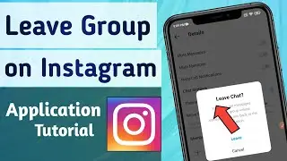 How to leave Group in Instagram App