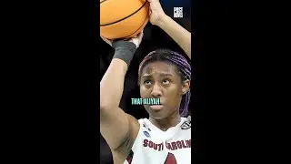 Dawn Staley says Aliyah Boston might've been the smartest Gamecock WBB player, but barely talked 😭