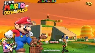 Nintendo Wii U Super Mario 3D World Мир 1 World 1 Прохождение часть 2 Part 2
