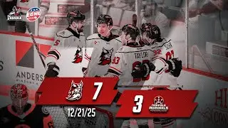 12/21/25 Highlights Norfolk Admirals 3 - Adirondack Thunder 7