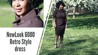 Making of the Newlook 6000 retro style dress pattern. How to sew tutorial