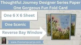Reverse Bay Window One Sheet Wonder Thoughtful Journey Scenic Card