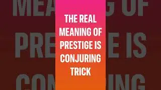Prestige for what ? I hate Pride