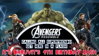 Avengers theme birthday party | Decor, photobooth, games, cake n more | 4year party games