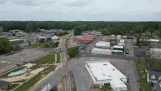 BaySprings MS quiet little southern town with nice folks drive around and drone fly over