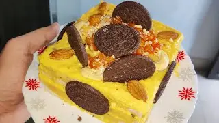 Indulge in a decadent dessert experience with a homemade ice cream cake. #icecreamcake #musttry
