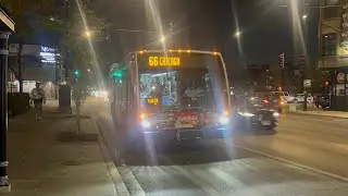 CTA Bus Ride 66 Chicago From Western To Chicago/State Red Line CTA Nova Bus Lfs 2023 #8553