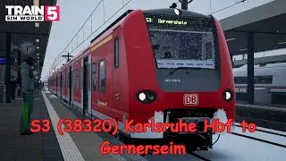 S3 (38320) Karlsruhe Hbf to Gernerseim - Ludwigsbahn - BR 425 - Train Sim World 5