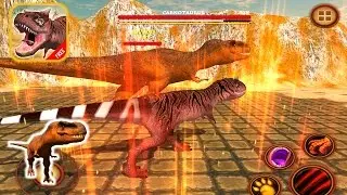 Carnotaurus Simulator: Real Dinosaurs Survival 3D - Kill T-REX IOS Gameplay |Newbie Gaming