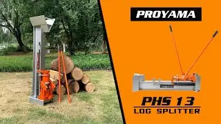 Proyama Hydraulic Log Splitter with Wheels | 13-Ton | For Logs Up to 18