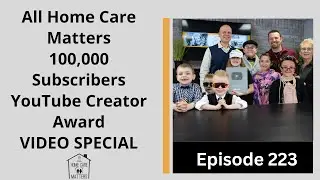 Видео распаковки награды YouTube Creator Award для канала All Home Care Matters (100 000 подписчи...