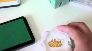 a cute card with a fun inking technique