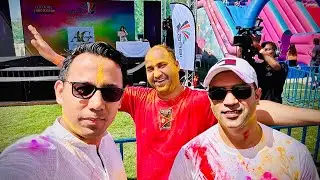 Holi Festival in UAE. fun with Indian family and Friends.#holi #holispecial