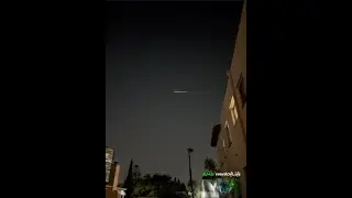 A Fiery Chariot Was Caught Moving Swiftly Over The Night Skies Of Los Angeles