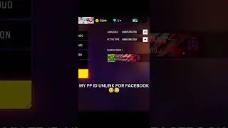 free fire game account unlink for facebook 😥😔