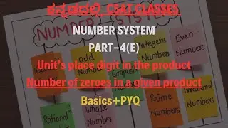 Number System Part-4(E)|CSAT for IAS/KAS |Other Government Exams In Kannada