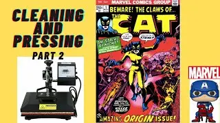 Cleaning and pressing Bronze Age comic books part 2 how to