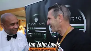 Legendary boxing referee Ian John Lewis!