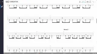 Led Zeppelin - Immigrant Song (BASS TAB PLAY ALONG)