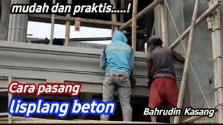 Cara pasang  lisplang beton   Mudah dan  praktis