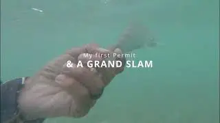 My first Permit and a Grand Slam - San Pedro Belize - Fly Fishing for Permit, Tarpon and Bonefish.