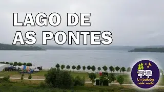 La playa del lago de As Pontes en autocaravana, en A Coruña
