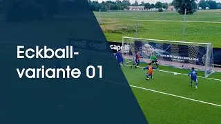 Eckballvariante 01 - Fu&szlig;balltraining am Deutschen Fu&szlig;ball Internat
