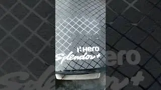 splendor plus front visor sticker modified