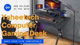 Yaheetech 44 Inches W Gaming Desk w/ X-Shaped Legs #computerdesk
