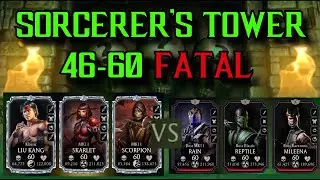 MK Mobile Sorcerers Fatal Tower Battle 60 Boss | Towers 46 - 60 BOSS BATTLE + REWARD