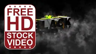 Free Stock Videos &ndash; Black Friday 3D text on black background with fog and particles 3D animation