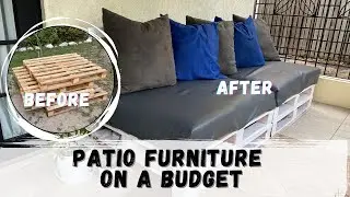 DIY Patio Furniture on a Budget | How to make Patio Furniture from Pallets | DIY in lockdown