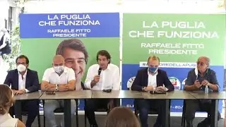 Conferenza stampa con i coordinatori regionali delle liste della coalizione