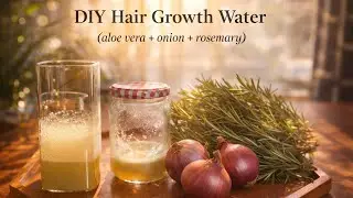Non-Toxic Hair Care | Homemade Onion & Rosemary Shampoo || Plant-Based Shampoo for Hair Growth