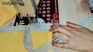 Perfect side slits kaise banaye/ daman banane ka aasan tarika/ lacework slits design 
