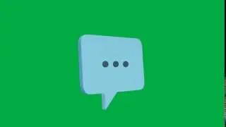 Speech Bubble Green Screen