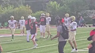 My first high school game of this year!  (Number 96 is me)