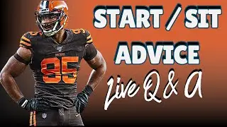 Week 10 Fantasy Start/Sit Advice: LIVE NFL Football & IDP Q&A!
