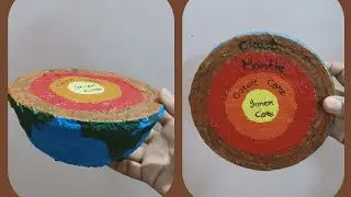 #bestoutofwaste #schoolprojects DIY Layers Of Earth Model From Plastic Bowl | Core Mantle Crust