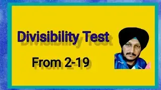 #Divisibility Test 2-19