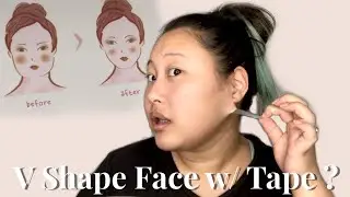 PAINLESS DOUBLE CHIN REMOVAL? | Testing $5 Korean Face Tape Review | Jasmine Diamond