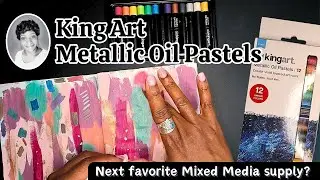 🎨SWATCH SESSION! King Art Metallic Oil Pastels