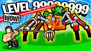 Can I PULL THE GIANT ROBOT SPIDER in Strongman Simulator? - Roblox