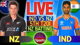 🔴IND vs NZ Live Match Today, 5th T201, Live Cricket Scores Commentary, India v New Zealand NZ BAT