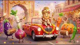 Aloo Ki Barat 🥔 | आलू की बारात | Funny Hindi Rhymes for Kids | Vegetables Cartoon Story | Kids Song