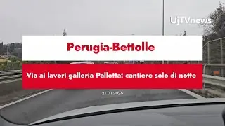 Perugia Bettolle, via ai lavori nella galleria Pallotta cantiere solo di notte