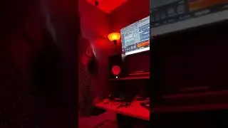 Sunny Zoe in his studio making a beat