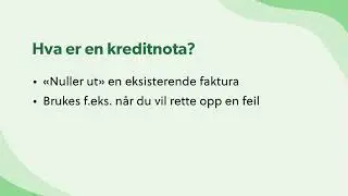 Hvordan kreditere fakturaer (kreditnota) 2024